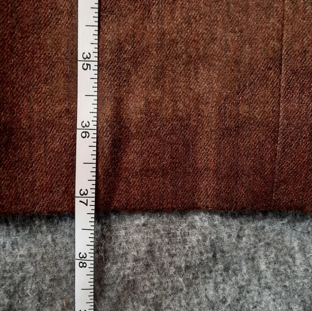 Brooks Brothers Dress Pants Womans 4 Petite Brown Wool-Cashmere Formal Preppy